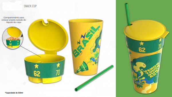 Copo Snack Cup 550 ml