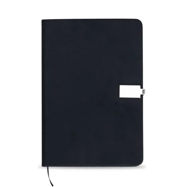 Bloco de Anotações com Fecho – Brinde para Empresas  Brinde – Bloco de anotações estilo moleskine emborrachado