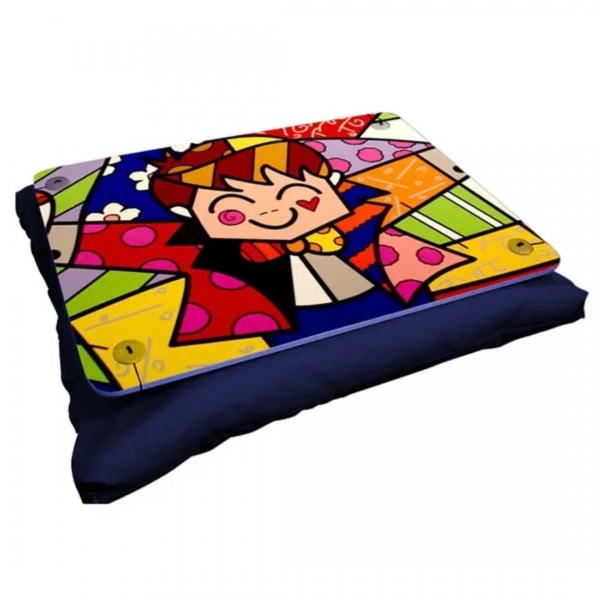 Almofada Bandeja Personalizável – Brinde – Porta objetos na cama. notebook. livros. café da manhã  Almofada Bandeja confeccionada em algodão.