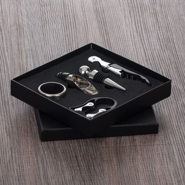 Kit Abridor de Vinho - 5 peças - Brinde para Presente