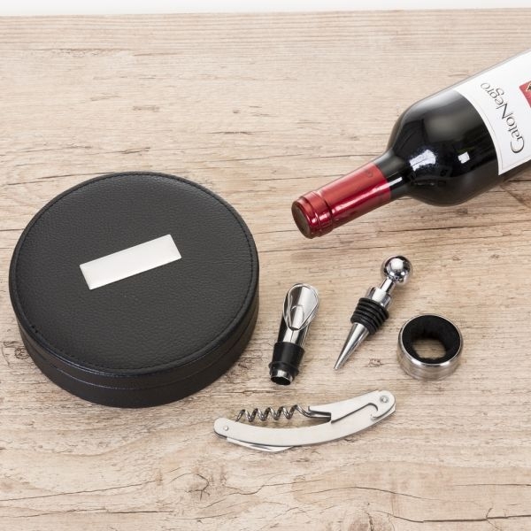 Kit Abridor de Vinho - 4 peças - Brinde para Presente