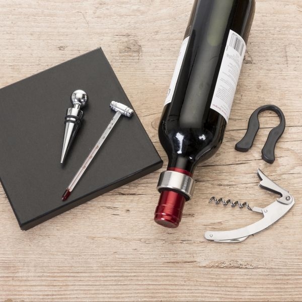 Kit Abridor de Vinho – 5 peças – Brinde Promocional