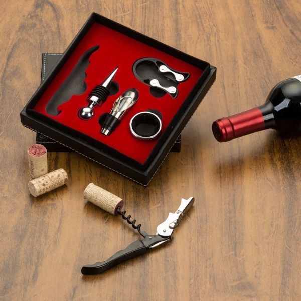 Kit Abridor de Vinho – 5 peças – Brinde para Empresas