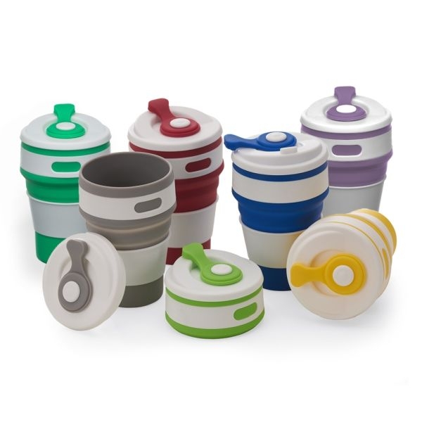Copo de Silicone Retrátil 350ml - Brinde Corporativo