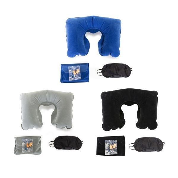 Kit Sono e Conforto para Viagem com 3 Peças