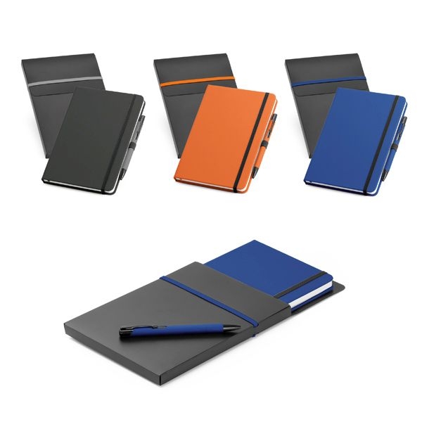 Kit Caderno + Caneta Esferográfica - Brinde Promocional