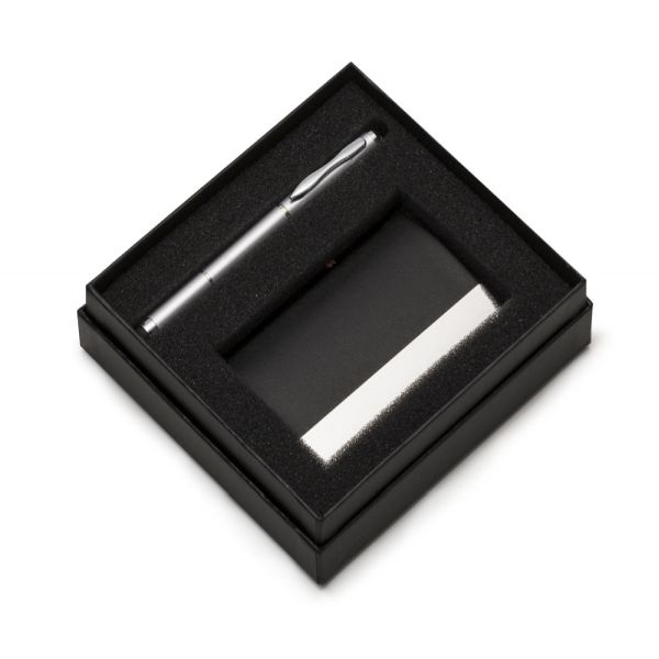 Kit Executivo - Caneta + Porta Cartões - Brinde para Empresas