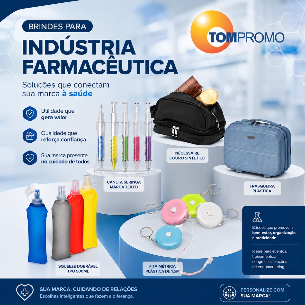 Brindes personalizados para laboratórios e indústria farmacêutica